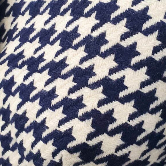 1960s VTG Sylvides Creations Paris Womens Houndstooth Wool Cropped Swing Jacket - Picture 3 of 16